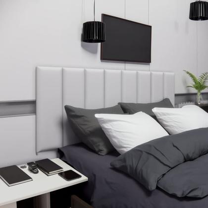 Imagem de Kit 8 Peças Cabeceira Estofada Modular 60x20 Cama Queen