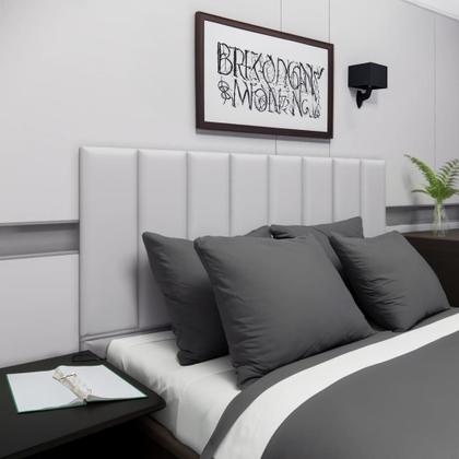 Imagem de Kit 8 Peças Cabeceira Estofada Modular 60x20 Cama Queen