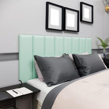 Imagem de Kit 8 Peças Cabeceira Estofada Modular 60x20 Cama Queen