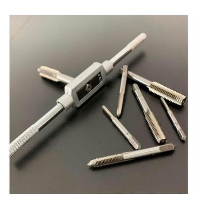 Imagem de Kit 8 Peças Jogo Macho Abrir Fazer Rosca Aço Carbono - Bestfer