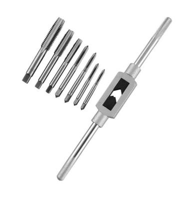 Imagem de Kit 8 Peças Jogo Macho Abrir Fazer Rosca Aço Carbono - Bestfer