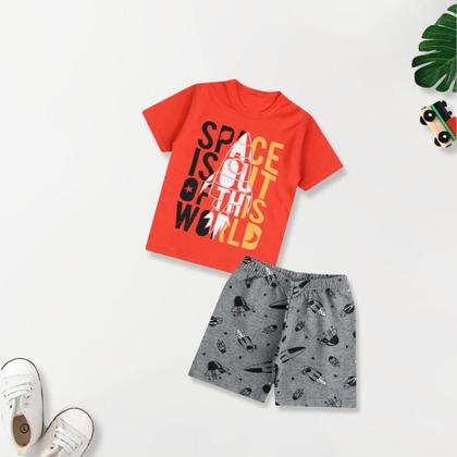 Imagem de Kit 8 Peças Roupa Infantil Verão Menina - 4 Conjunto Calor Moletinho Criança e Bebe Feminino 4 Camiseta 4 Short