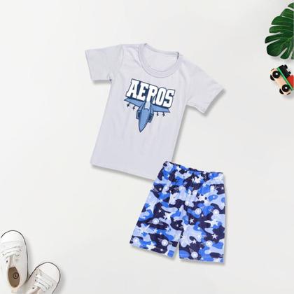 Imagem de Kit 8 Peças Roupa Infantil Verão Menina - 4 Conjunto Calor Moletinho Criança e Bebe Feminino 4 Camiseta 4 Short