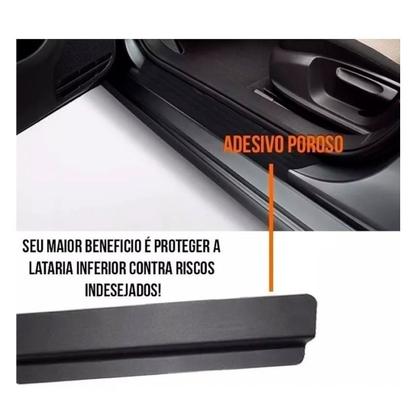 Imagem de Kit 8 Peças Soleira Adesivo Porta Nissan March 2012 2013 20