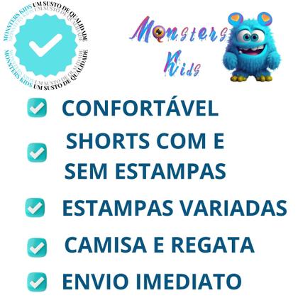 Imagem de Kit 8 Peças Verão 4 camisas e 4 shorts Menino