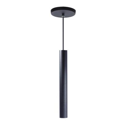 Imagem de Kit 8 Pendente Luminária Tubo Preto 30 Cm + Lâmpada LED Branco Frio