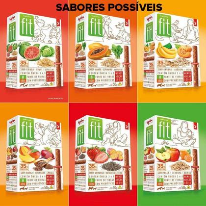 Imagem de Kit 8 Petiscos Natural Stick FIT Spin Pet  Sabor Mamão 50g