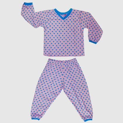 Imagem de Kit 8 Pijama Bebê Calça Manga Longa Baby Doll Conjunto Para Menina Crianças