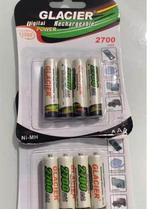 Imagem de Kit 8 Pilhas AAA Recarregáveis Palito 2700mah Longa Duração - Enviamos no mesmo dia