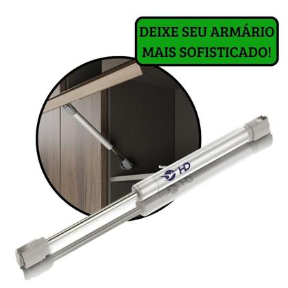 Imagem de Kit 8 Pistão À Gás Com Amortecedor Para Armário Cozinha 60N