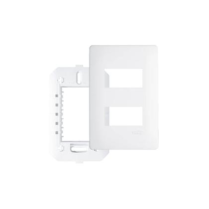 Imagem de Kit 8 Placas 4x2 2 Módulo Distanciados Com Suporte Habitat - Fame