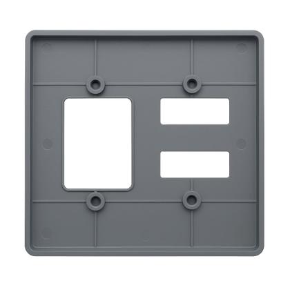 Imagem de Kit 8 Placas 4x4 5 Módulos Cinza Separados Silentoque 8532