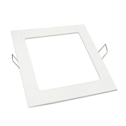 Imagem de Kit 8 Plafon Quadrado Embutir 6w 12x12cm Branco Neutro 4000k