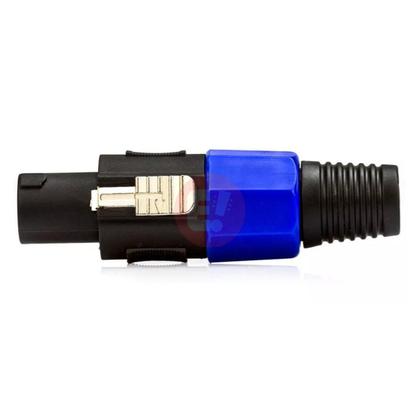 Imagem de Kit 8 Plug Speakon Macho Conector Com Trava 4 Pinos ul