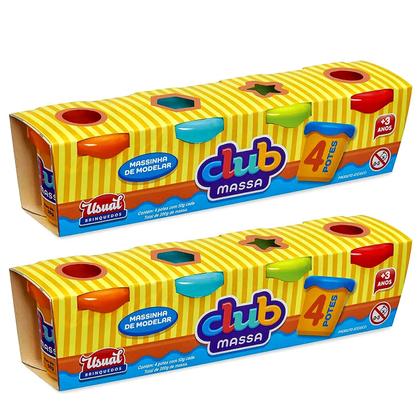 Imagem de Kit 8 Potes Massinhas Brinquedo Festa Infantil Lembrancinha