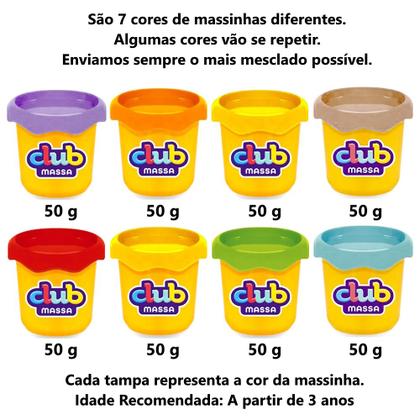 Imagem de Kit 8 Potes Massinhas Brinquedo Festa Infantil Lembrancinha