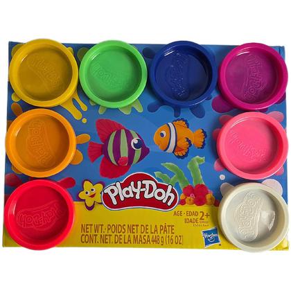 Imagem de Kit 8 Potes Play-Doh De Massinha De Modelar 448g