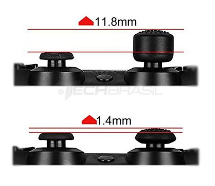 Imagem de Kit 8 Protetor Extensor Controle Analógico Grip Compatível Com PS5 PS4 PS3 XBOX Series XBOX One Xbox 360