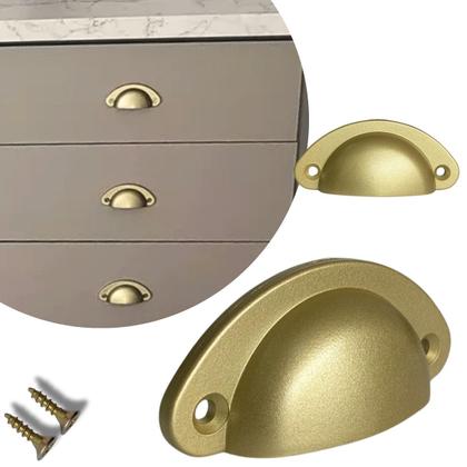 Imagem de Kit 8 Puxadores de Gaveta Concha Colonial, Premium, Alta Qualidade