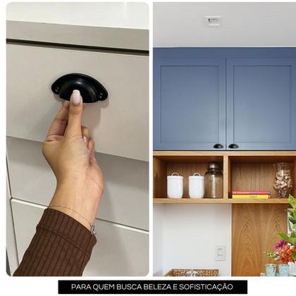 Imagem de Kit 8 Puxadores de Gaveta Concha Colonial, Premium, Alta Qualidade