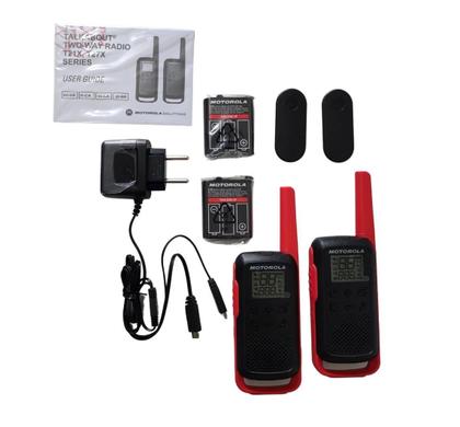 Imagem de Kit 8 Rádio Comunicador Motorola T210BR Walkie Talkie UHF Nacional