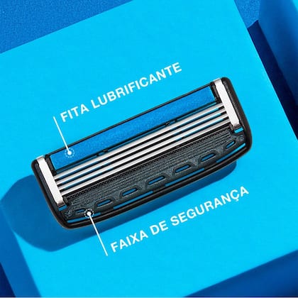 Imagem de Kit 8 Recargas Lâminas de Barbear Refil The Razor4 Dr Jones Troca para Barba Aço Inox