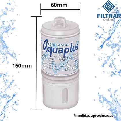 Imagem de Kit 8 Refil Elemento Filtrante Aquaplus 200Cart Carvão Ativo