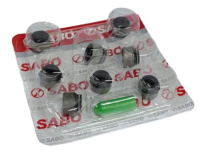 Imagem de Kit 8 Retentor de Válvula Sabó 03044BREF Fiat Fire VW AP Palio Gol Uno Siena Strada