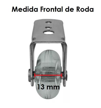 Imagem de Kit 8 Rodinhas Sofá Retrátil Anti-Risco Gel Silicone Transparente 32 mm com Parafuso