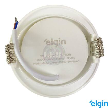 Imagem de Kit 8 Spot Led Redondo Embutir 5W MR16 Branco Quente 3000K