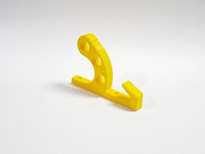 Imagem de Kit 8 Suporte De Parede Para Capacete Com Gancho Amarelo