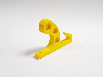 Imagem de Kit 8 Suporte De Parede Para Capacete Com Gancho Amarelo