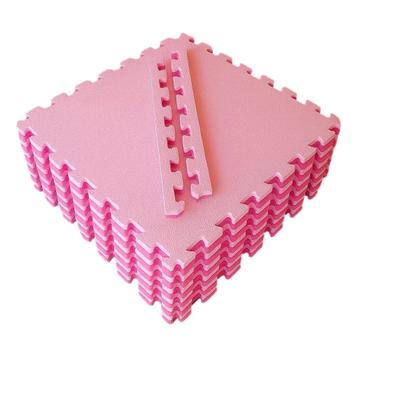 Imagem de Kit 8 Tatames Tapetes EVA 50x50 10mm Rosa Bebê e Pink Menina