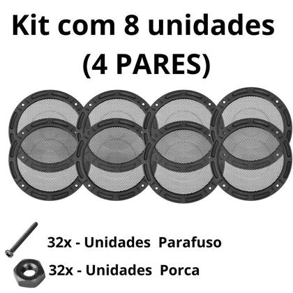 Imagem de Kit 8 Telas Plásticas 8 Polegadas Com Parafusos Grade Arlem