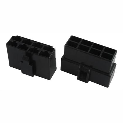 Imagem de Kit 8 Terminal Conector 8 Vias Trava Macho Fêmea Technoise