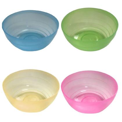 Imagem de Kit 8 Tigelas Potes Bowl Plástico Coloridos 340ml Sobremesa