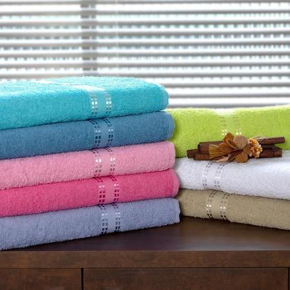 Imagem de Kit 8 Toalhas Banho Algodão Toque Suave leve