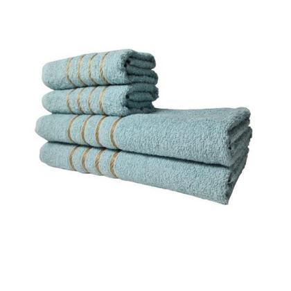 Imagem de Kit 8 Toalhas Grandes Montreal 4 Banhos 4 Rostos Verde+branco