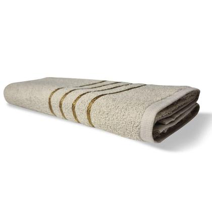 Imagem de Kit 8 Toalhas Grossas E Grandes Montreal 4 Banhos 4 Rostos Bege+branco