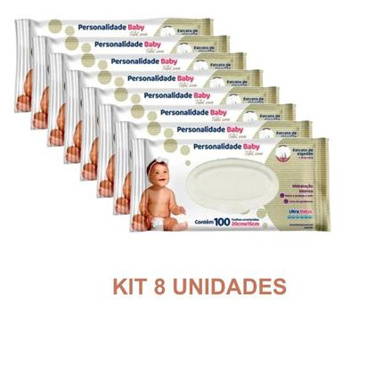 Imagem de Kit 8 Toalhas Umedecidas Personalidade Baby 800UN - Eurofral