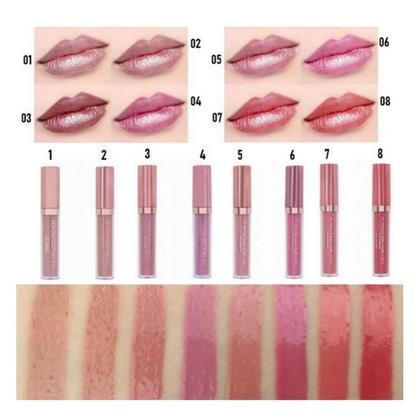 Imagem de Kit 8 unid. Lip Gloss Glitter Fashion Pink 21 CS-4215 Batom