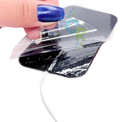 Imagem de Kit 8 unidades Eletrodo Auto Adesivo Fisioterapia 5x9 Cm