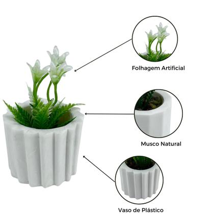 Imagem de Kit 8 Vasinhos Decoração com Plantinhas