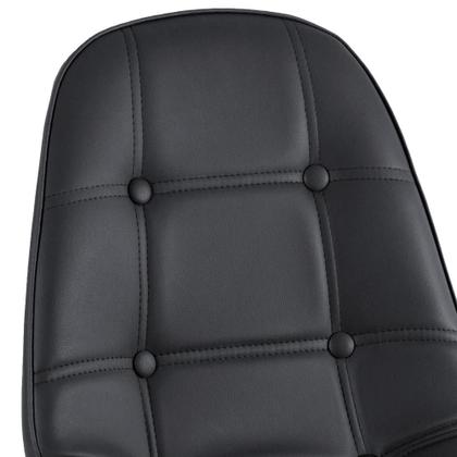 Imagem de KIT - 8 x cadeiras estofadas Eames Eiffel Botonê - Base de madeira clara