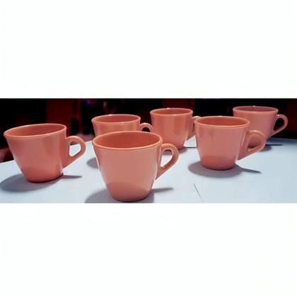 Imagem de Kit 8 Xícaras de Café Acrílico Resistente 85ml Coloridas