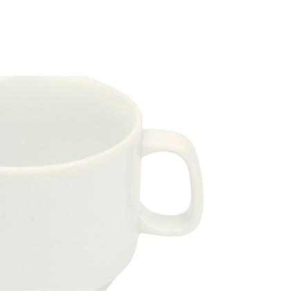 Imagem de Kit 8 Xícaras de Chá com Pires 220ml em Porcelana