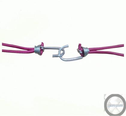 Imagem de Kit 80 Elásticos Extensor Borracha Lona Caminhão Carreta ROSA