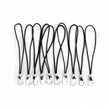 Imagem de Kit 80 Elásticos Extensor Borracha p/ Caminhão Carreta PRETO