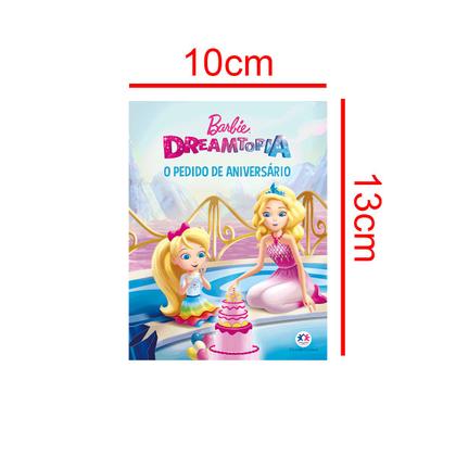 Imagem de Kit 80 Livrinhos Barbie Dreamtopia Lembrancinha de Festa Sacolinha Aniversário