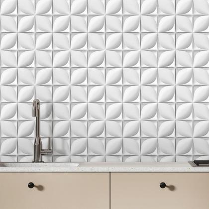 Imagem de Kit 80 Placa Decorativa 3d Pvc 25x25cm Revestimento Parede